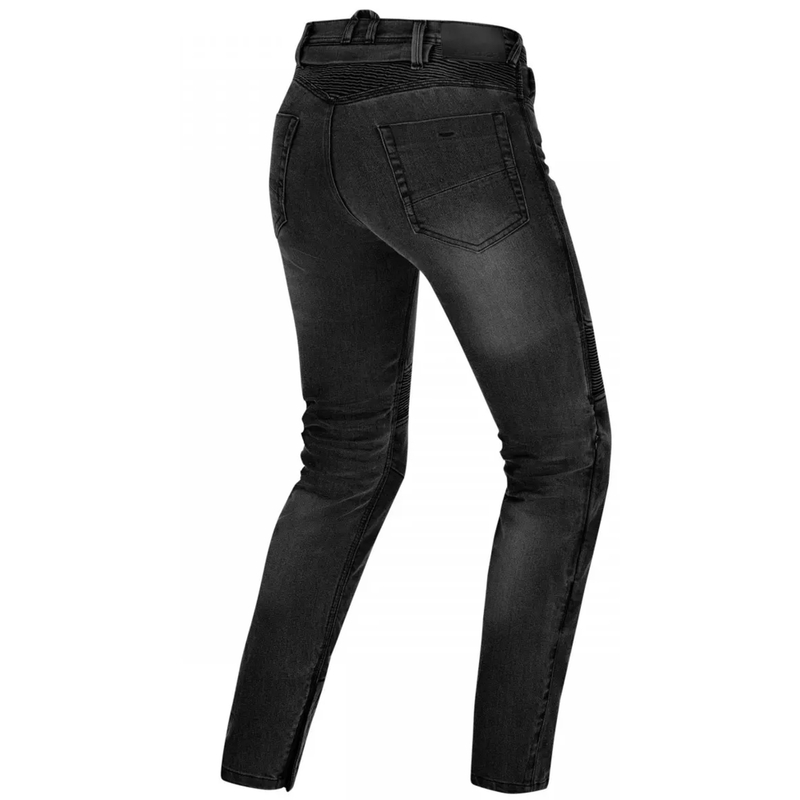 Damen-Motorradjeans mit verlängertem Bund, Shima Zenith, schwarz