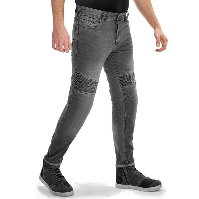 Shima Zenith graue verlängerte Motorradjeans