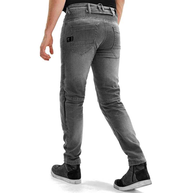 Shima Zenith graue verlängerte Motorradjeans