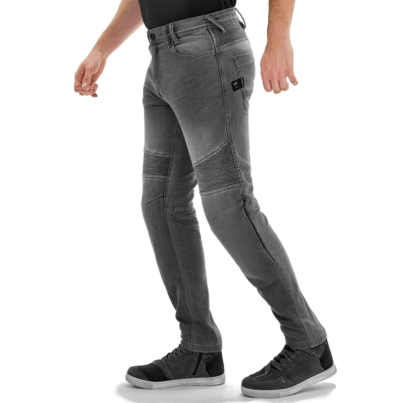 Shima Zenith graue verlängerte Motorradjeans