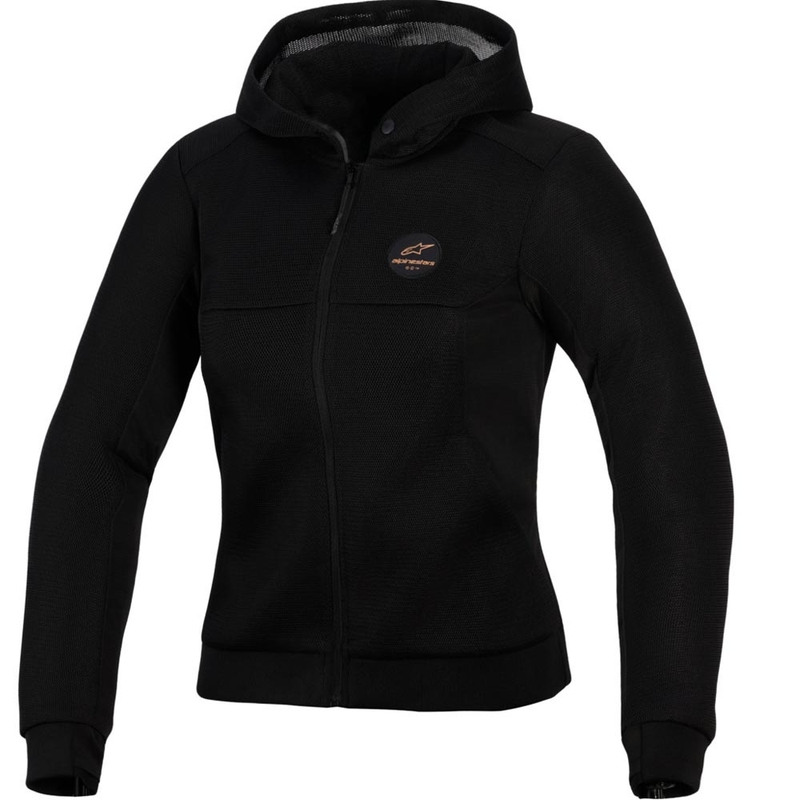 Alpinestars Stella Chrome Superairflow Damen-Motorradjacke, schwarz-kupfer