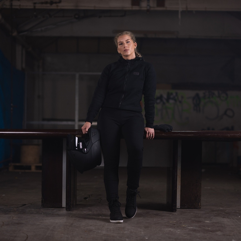 Oxford Armourlite AA Contour Damen-Motorradjacke Schwarz