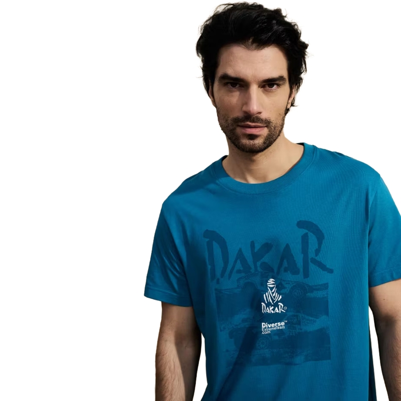 Dakar-Renn-T-Shirt blau