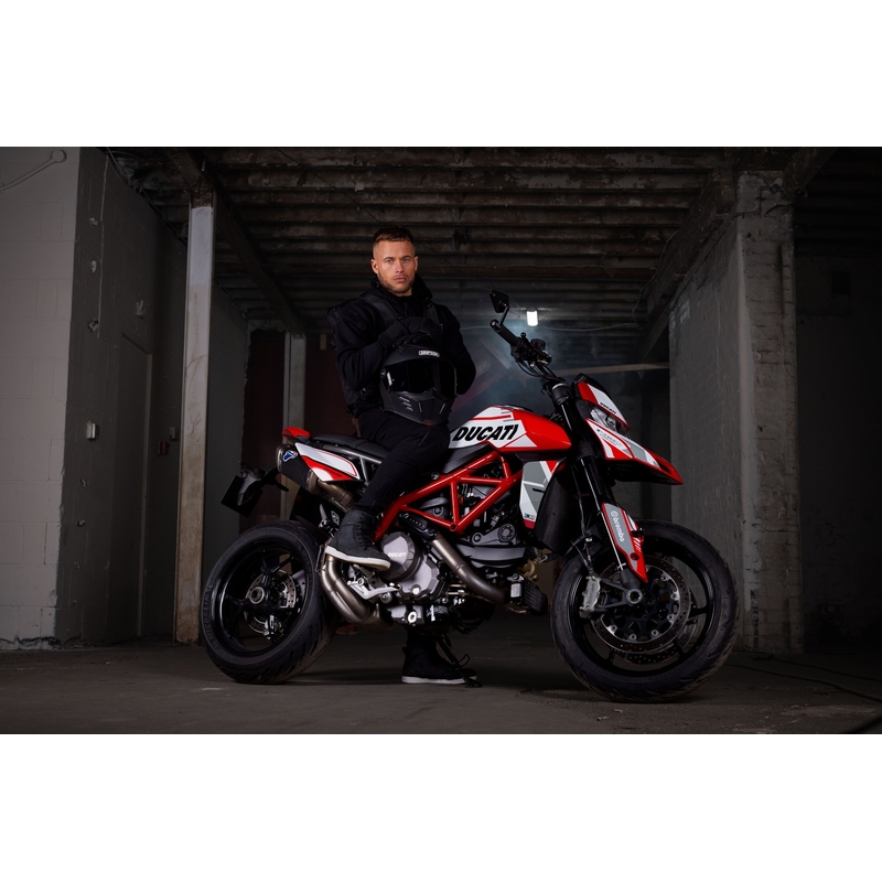 Oxford Armourlite AA Lockon Motorradjacke Schwarz