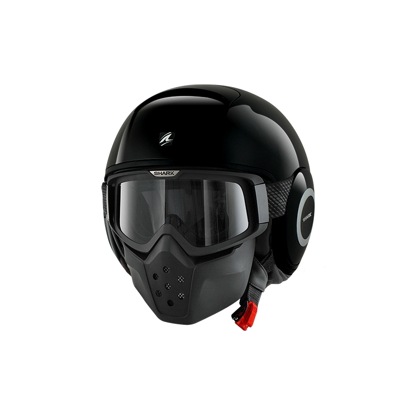 Offener Helm SHARK DRAK Blank schwarz glänzend