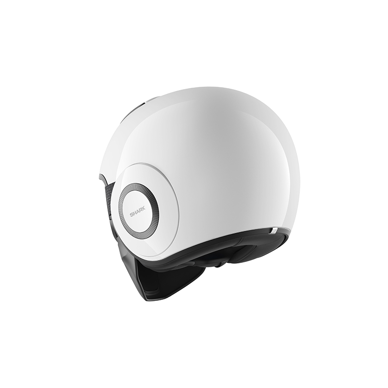 Offener Helm SHARK DRAK Blank weiß glänzend