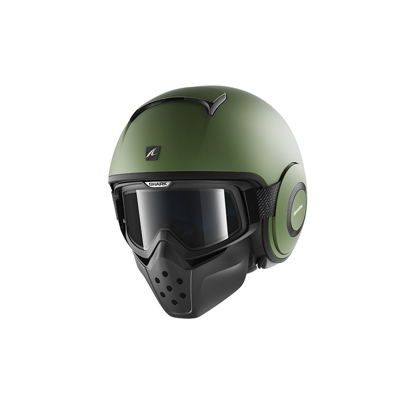 Offener Helm SHARK DRAK Blanko-Matte Grün