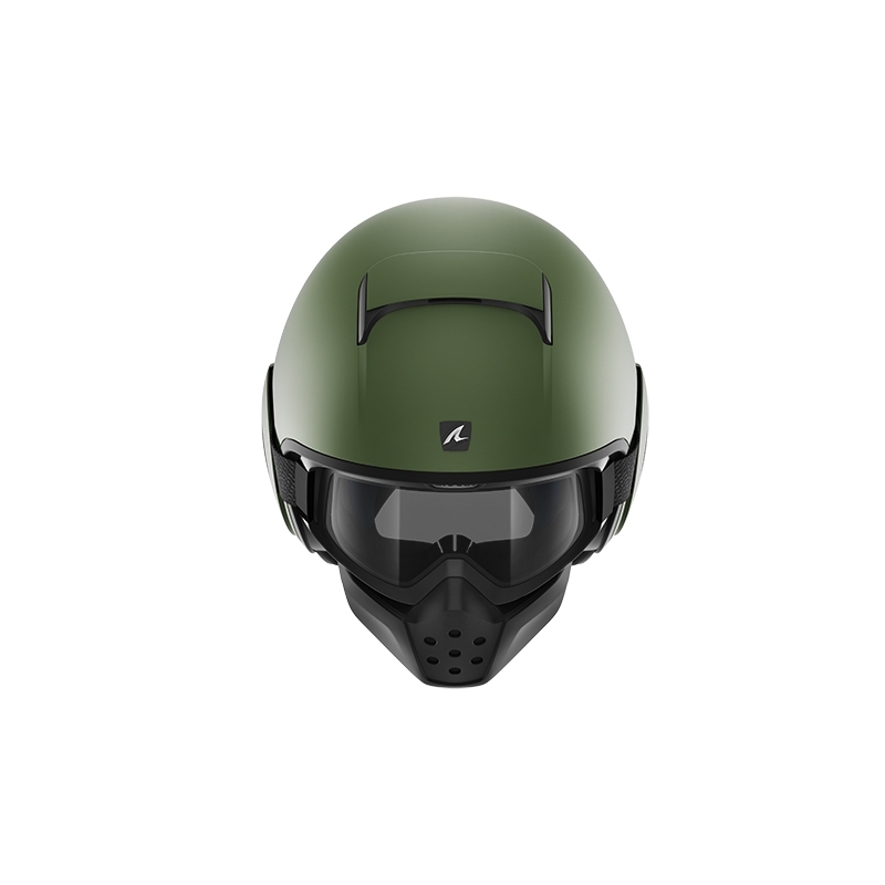 Offener Helm SHARK DRAK Blanko-Matte Grün