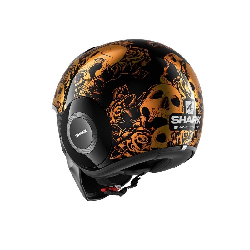 Offener Helm SHARK DRAK Sanctus schwarz-orange