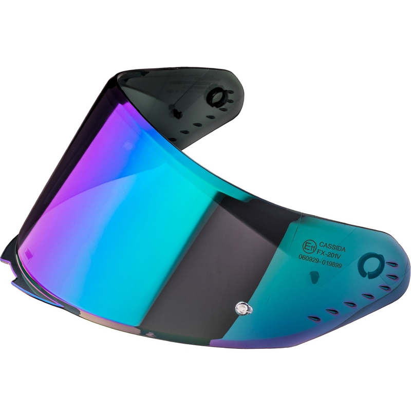 Visier für Cassida AERO Helme mit Pinlock-Vorbereitung, REVO Iridium