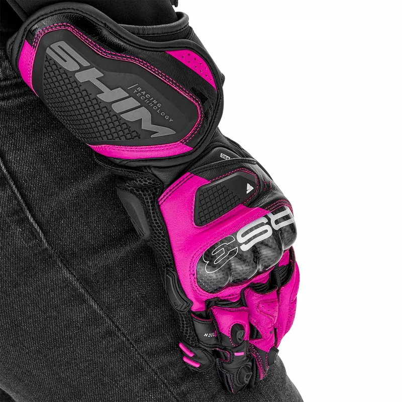 Damen-Motorradhandschuhe Shima RS-3 pink
