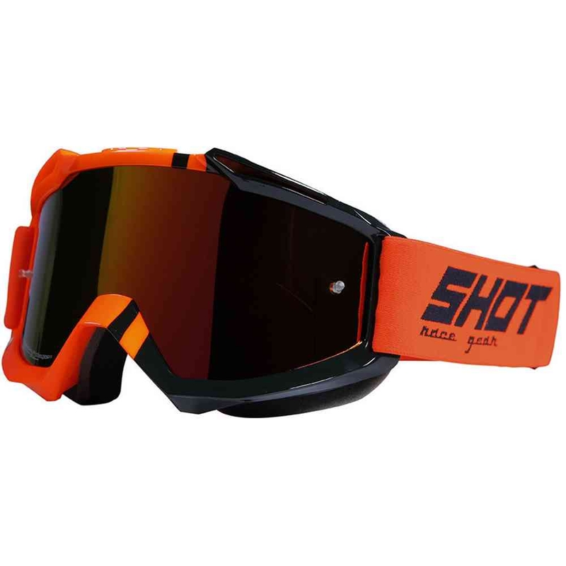 Motocross-Schutzbrille Shot Iris Sound fluo orange