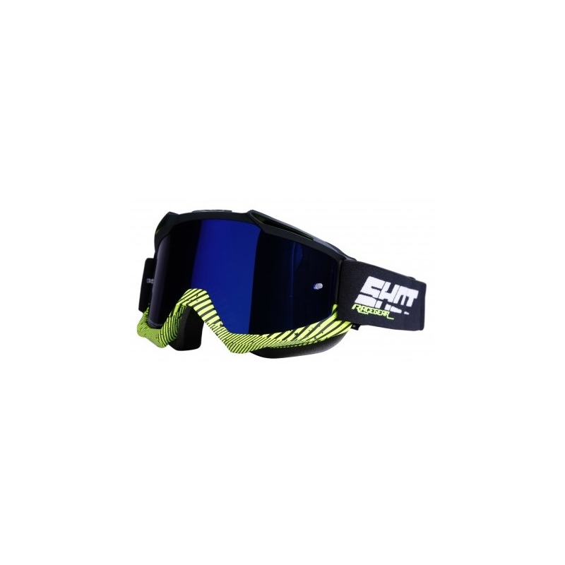 Motocross-Schutzbrille Shot Iris Zone schwarz-fluorgelb