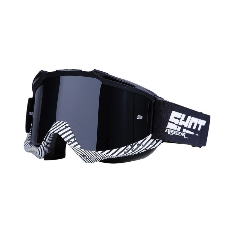 Motocross-Schutzbrille Shot Iris Zone schwarz und weiß