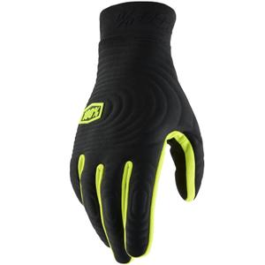 100 % Motocross-Handschuhe – USA BRISKER EXTREME, fluoreszierend gelb-schwarz