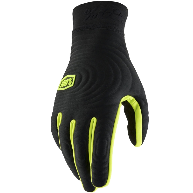 100 % Motocross-Handschuhe – USA BRISKER EXTREME, fluoreszierend gelb-schwarz