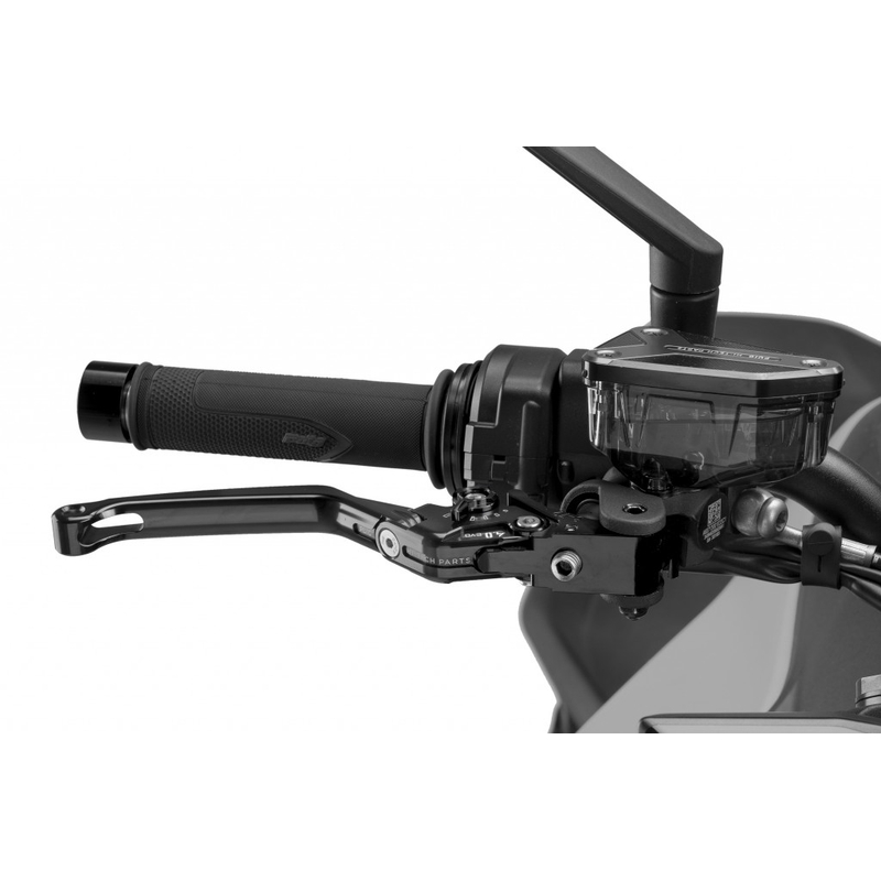 Bremsehebel ohne Adapter PUIG 4.0 foldable schwarz/schwarz