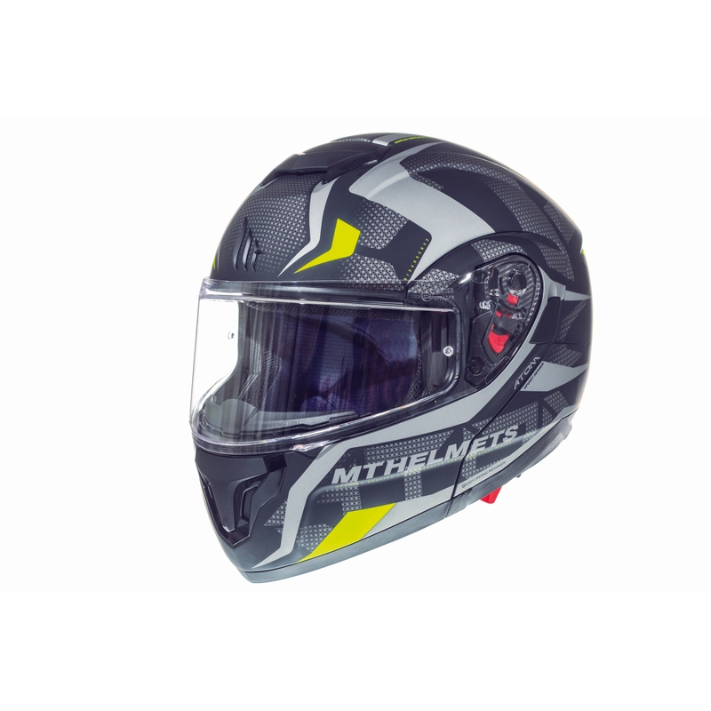 MT Atom Divergence Motorradhelm grau matt - Klasse II