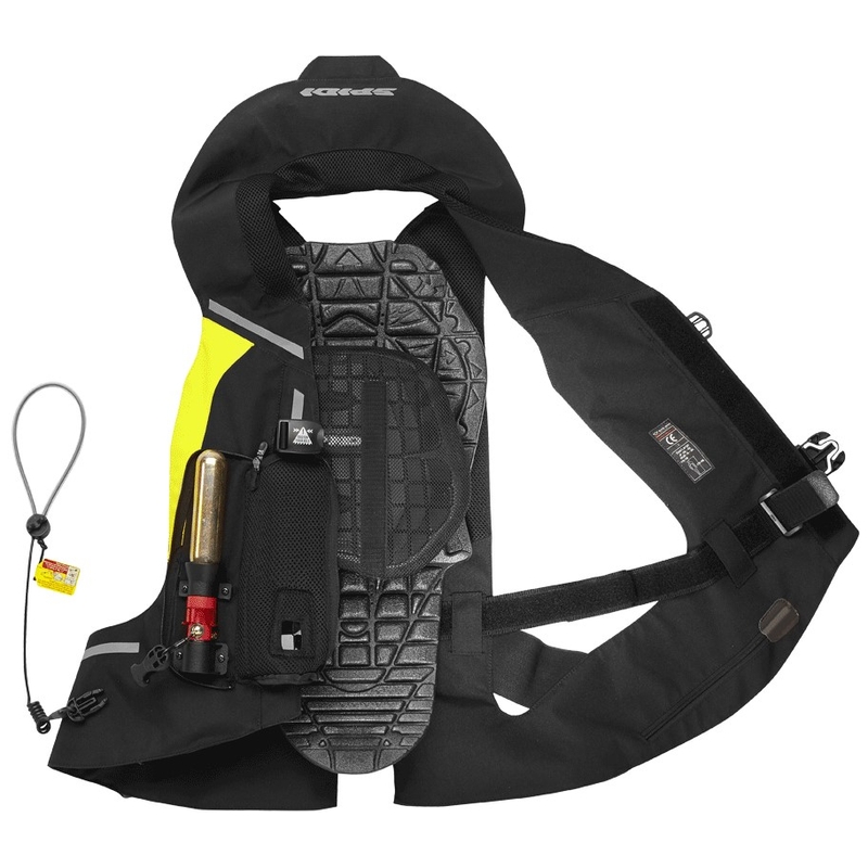 Airbagweste SPIDI Air DPS CE schwarz-fluo gelb