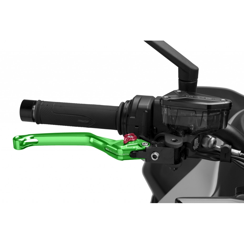 Bremsehebel ohne Adapter PUIG 4.0 lang green/red