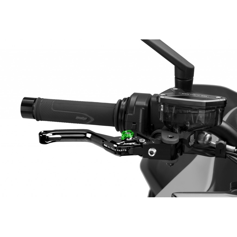Bremsehebel ohne Adapter PUIG 4.0 kurz schwarz/grün für KAWASAKI Z 900 2017-2026