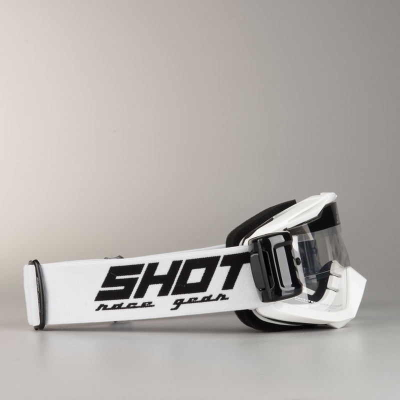 Motocross-Schutzbrille Shot Assault Roll-Off weiß