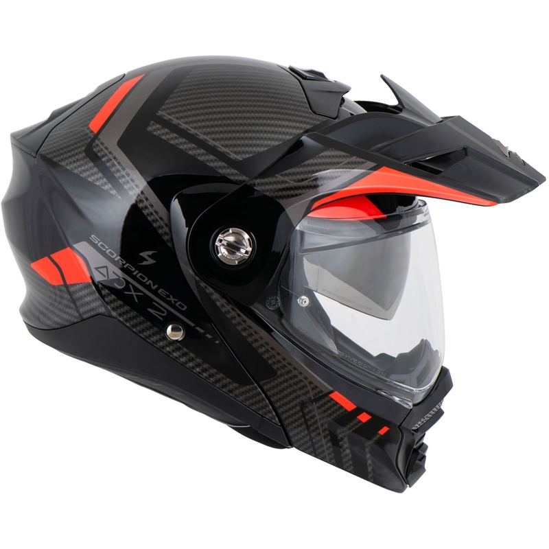 Scorpion ADX-2 LEWIS Klapphelm für Motorräder, schwarz-rot