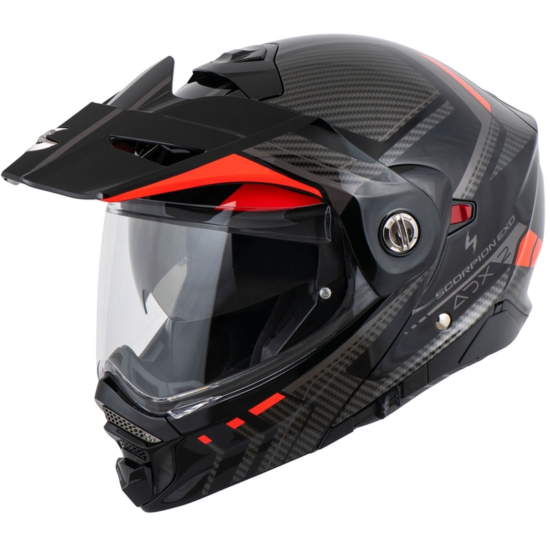 Scorpion ADX-2 LEWIS Klapphelm für Motorräder, schwarz-rot