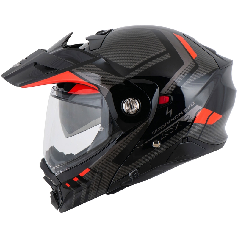 Scorpion ADX-2 LEWIS Klapphelm für Motorräder, schwarz-rot