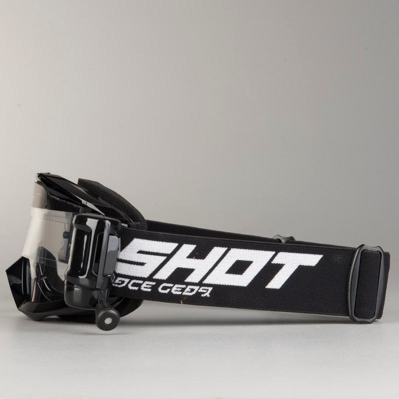 Motocross-Schutzbrille Shot Assault Roll-Off schwarz