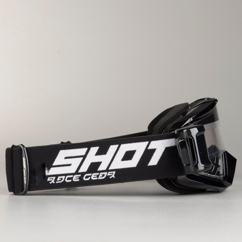 Motocross-Schutzbrille Shot Assault Roll-Off schwarz