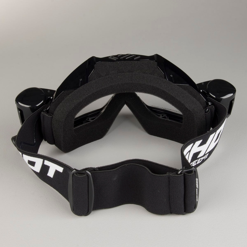 Motocross-Schutzbrille Shot Assault Roll-Off schwarz