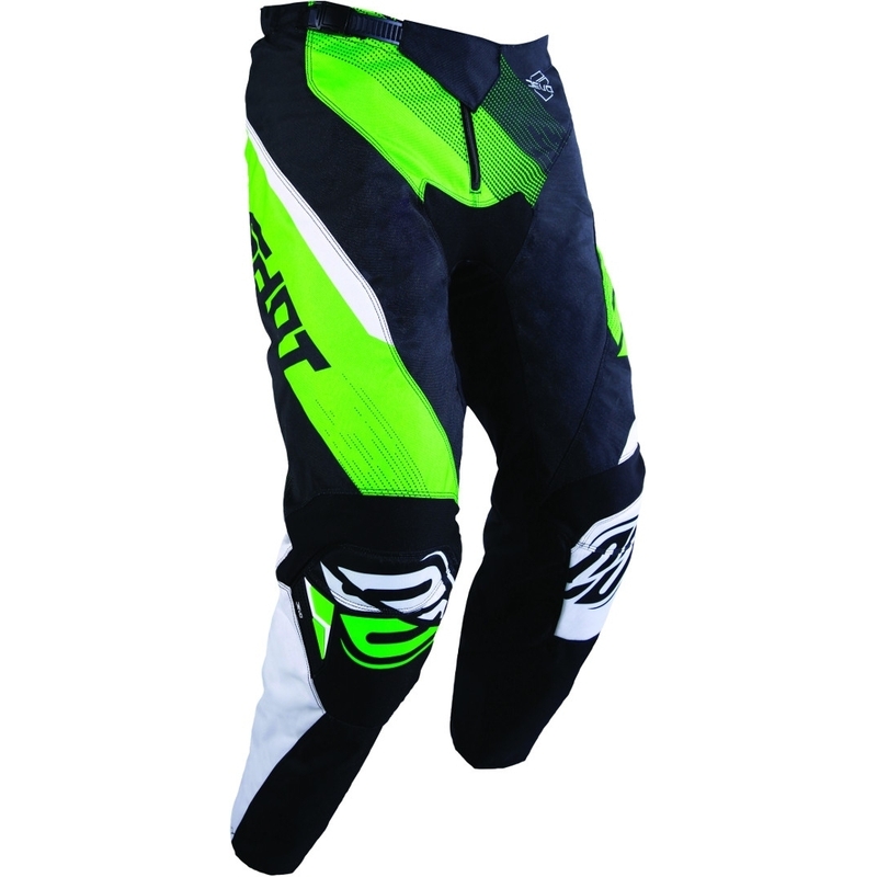 Motocross-Hose Shot DEVO Ultimate Schwarz-Fluo Grün