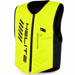 Helite Double Turtle Hivis Airbag-Weste grün-gelb