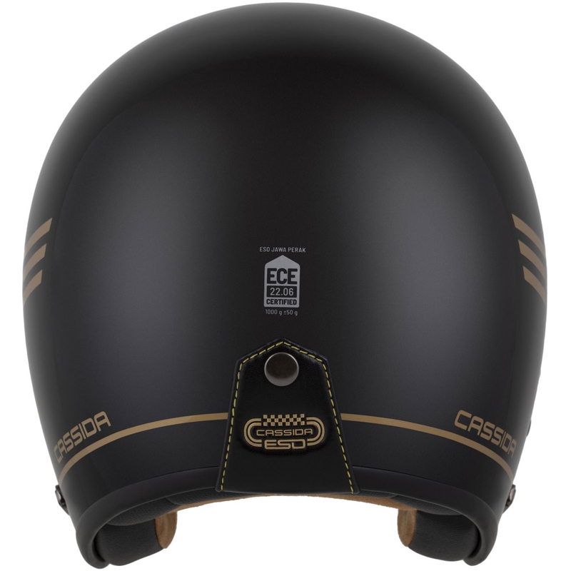 Cassida Eso Jawa Pérák offener Helm, schwarz-perlgold