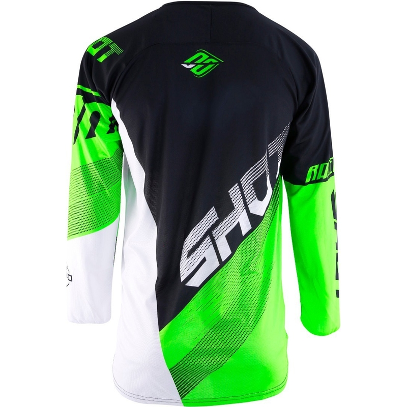 Motocross Trikot Shot DEVO Ultimate schwarz-fluo grün