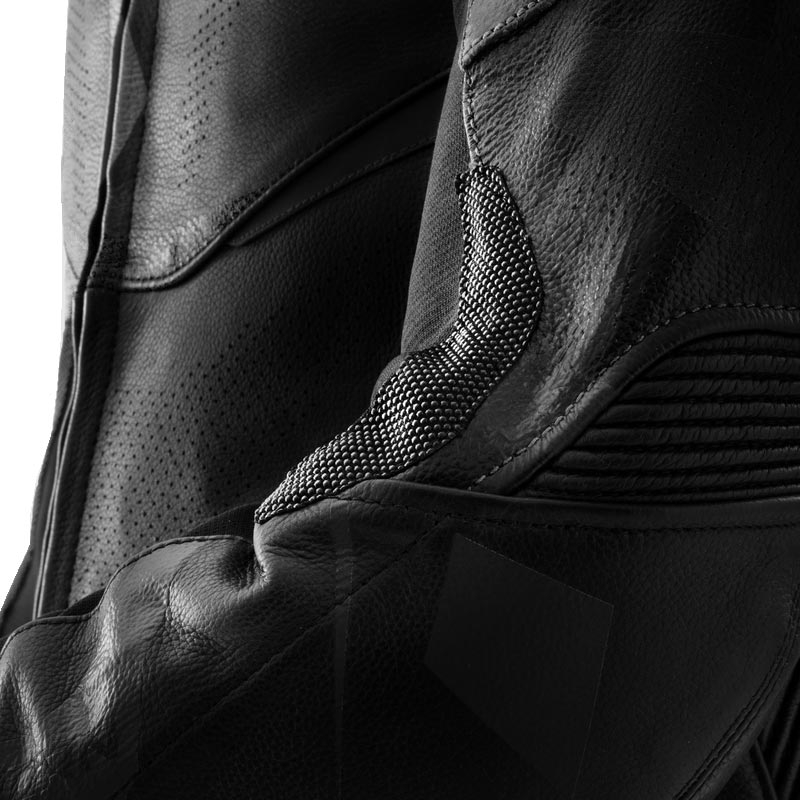 Leder-Motorradjacke Rebelhorn Inferno schwarz