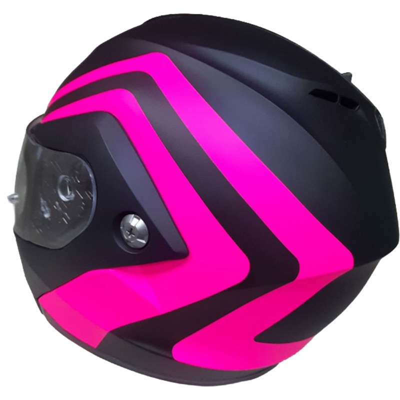 Klappbarer Motorradhelm HJC C91N Nepos MC8SF schwarz-pink