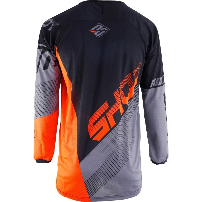 Motocross Trikot Shot DEVO Ultimate schwarz-fluo orange Ausverkauf
