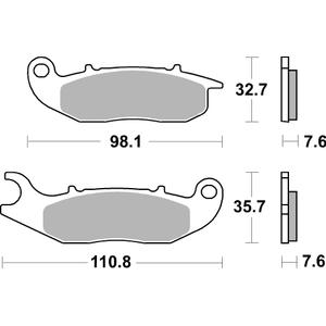 Bremsbeläge BREMBO 07GR03CC CC ROAD