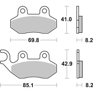 Bremsbeläge BREMBO 07005 CC SCOOTER