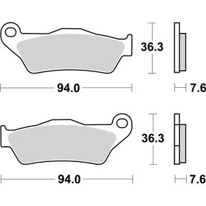 Bremsbeläge BREMBO 07BB04SA