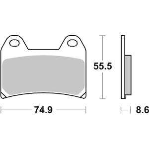 Bremsbeläge BREMBO 07BB19SA
