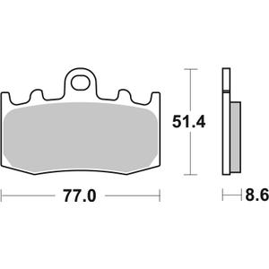 Bremsbeläge BREMBO 07BB26SA