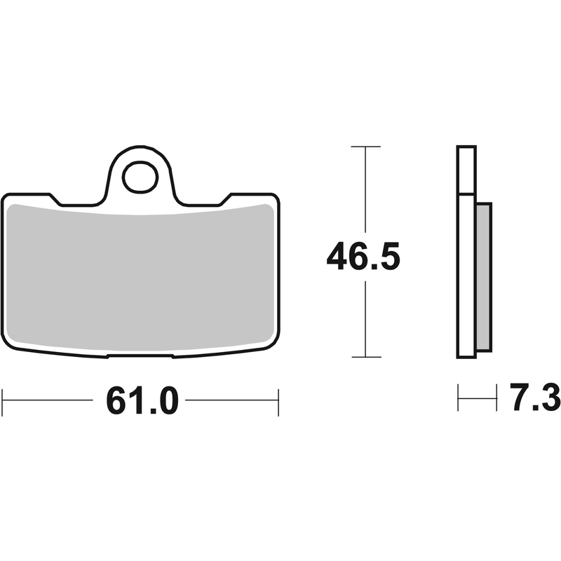 Bremsbeläge BREMBO für BUELL XB12R 1200 Firebolt 2009-2010, BUELL XB12Ss 1200 Lightning Long 2009-2010