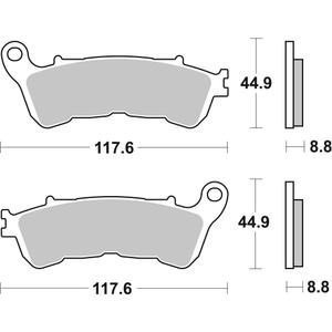 Bremsbeläge BREMBO 07HO57SA