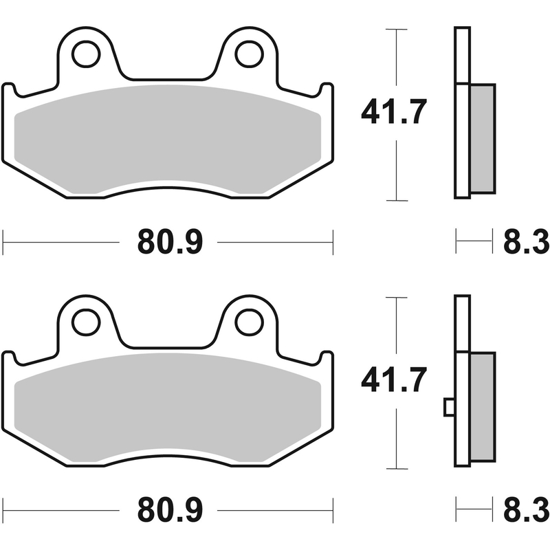 Bremsbeläge BREMBO für SUZUKI AN 250 Burgman 2004-2006, SUZUKI AN 400 Burgman 2001-2006