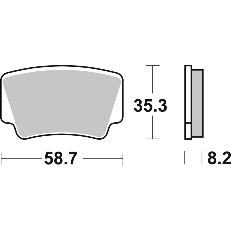 Bremsbeläge BREMBO für ATV KTM SX Quad 450  2008-2010, ATV KTM SX Quad 505  2008-2012