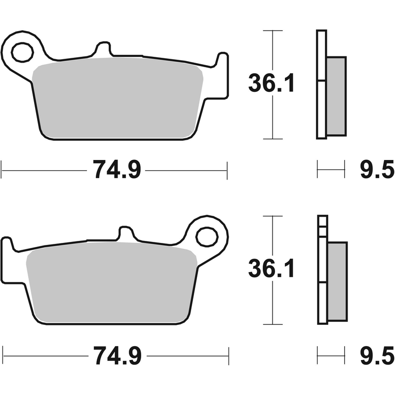 Bremsbeläge BREMBO