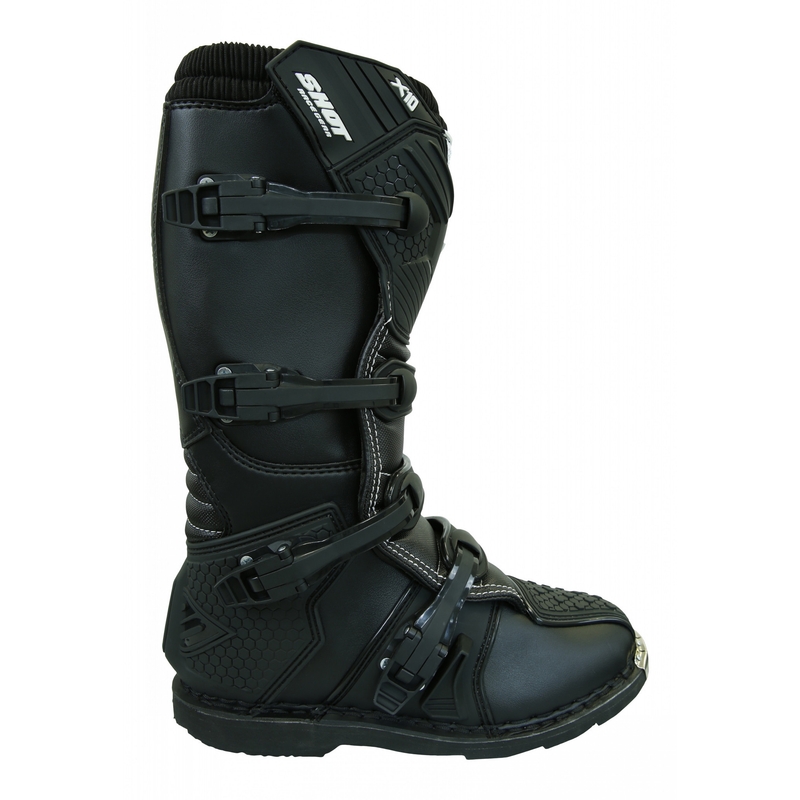 Shot X10 Schwarz Motorradstiefel Ausverkauf